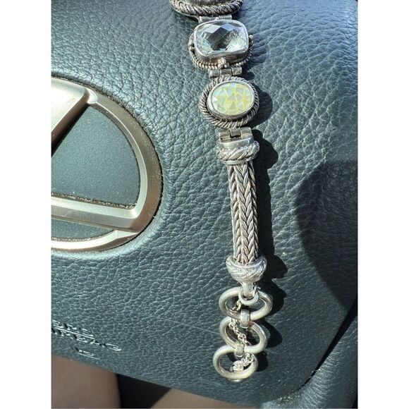 Lori Bonn Sterling Silver Multi-Gemstone Toggle Bracelet – 925 – 7.5” Adjustable - Picture 5 of 15